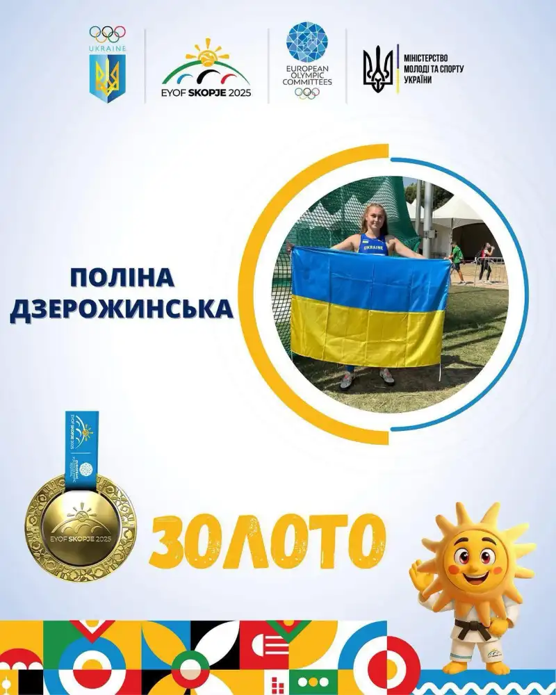 Поліна Дзерожинська тріумфує в Європі: золото для Умані на ЄЮОФ-2025
